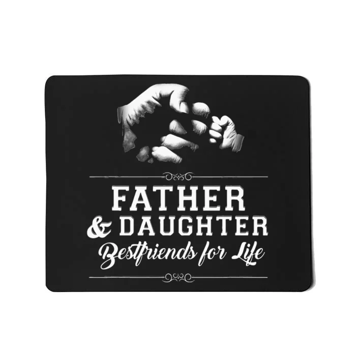 Father Daughter Friends Fist Bump Dad Fathers Day Mousepad