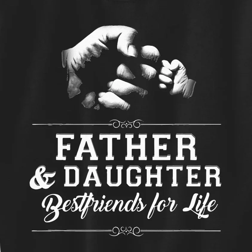 Father Daughter Friends Fist Bump Dad Fathers Day Kids Sweatshirt