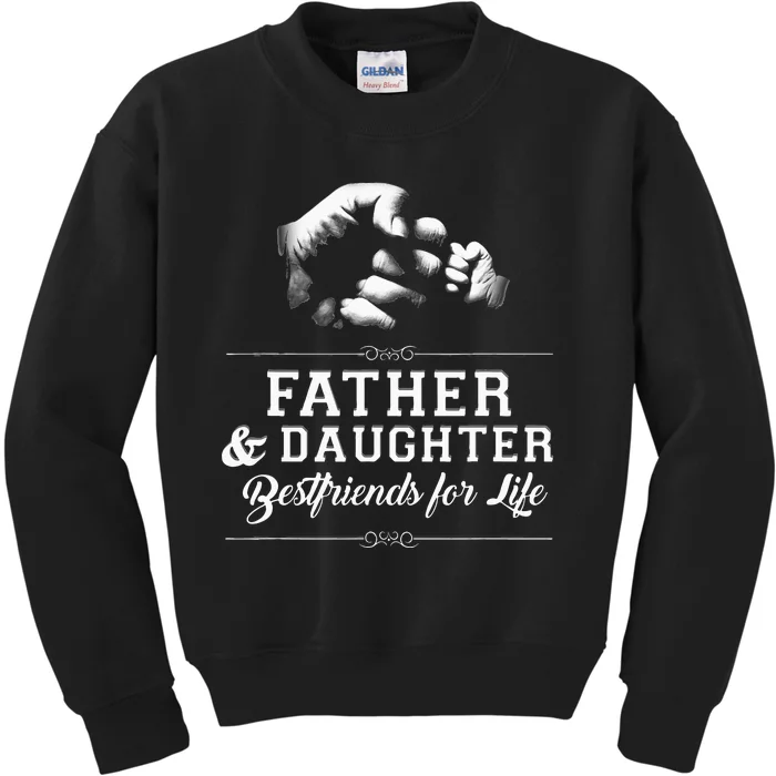 Father Daughter Friends Fist Bump Dad Fathers Day Kids Sweatshirt