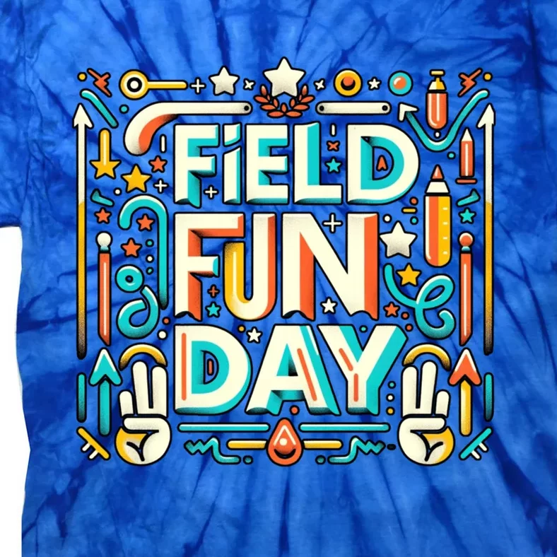 Field Day Fun Day 2024 Funny For Teacher And Field Day Gift Tie-Dye T-Shirt