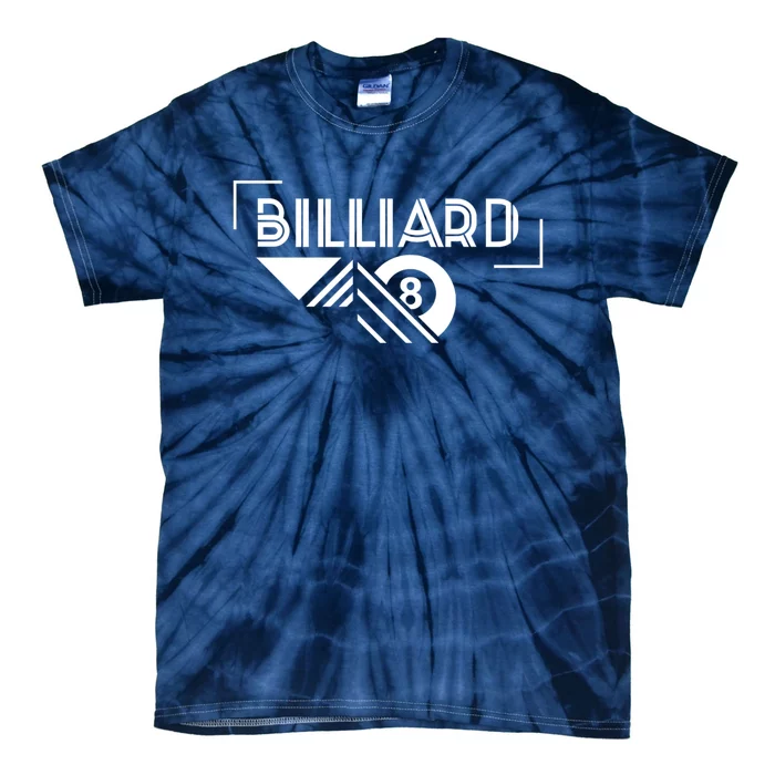 Father's Day Funny Billiards 8 Ball Gift For Dad Tie-Dye T-Shirt