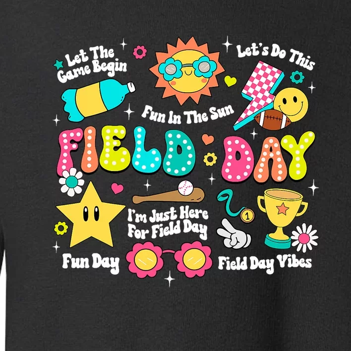 Field Day Fun Day Let The Games Begin 2024 Teacher Toddler Sweatshirt