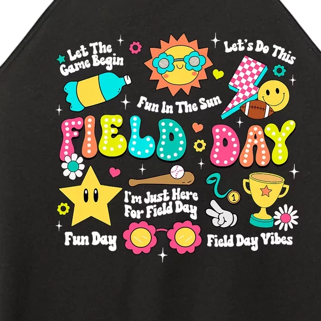 Field Day Fun Day Let The Games Begin 2024 Teacher Women’s Perfect Tri Rocker Tank