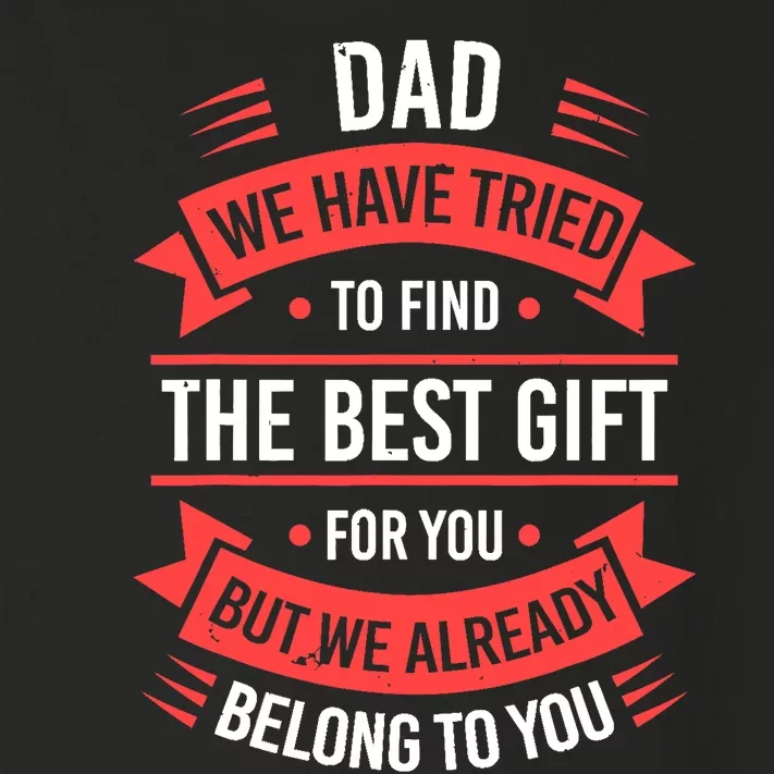 Fathers Day For Dad From Daughter Son Wife Funny Dad Toddler Long Sleeve Shirt