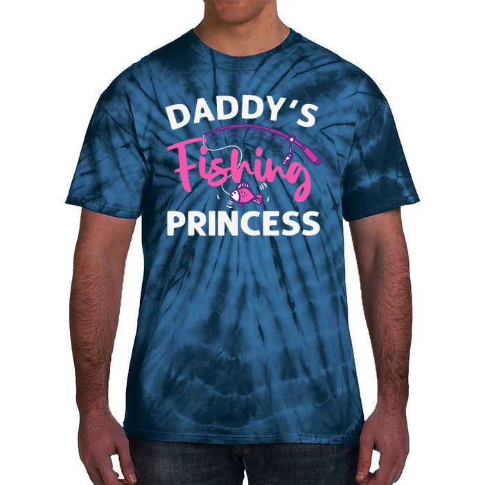 Funny DaddyS Fishing Princess Art Tie-Dye T-Shirt