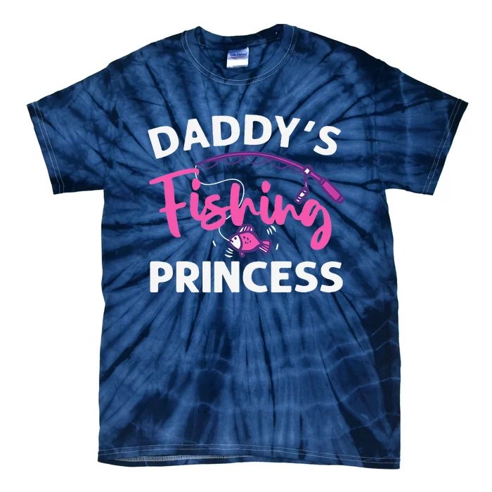 Funny DaddyS Fishing Princess Art Tie-Dye T-Shirt