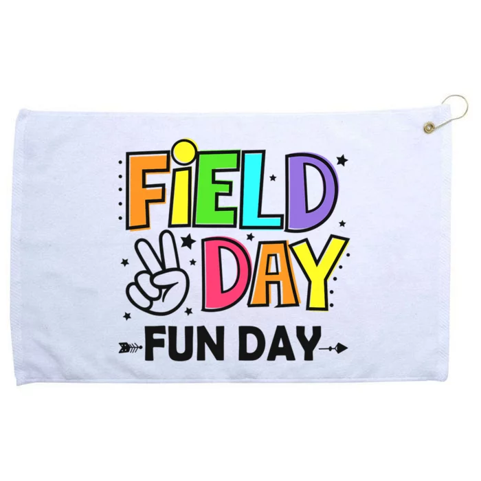 Field Day Fun Day Last Day Of School Teacher Student Grommeted Golf Towel