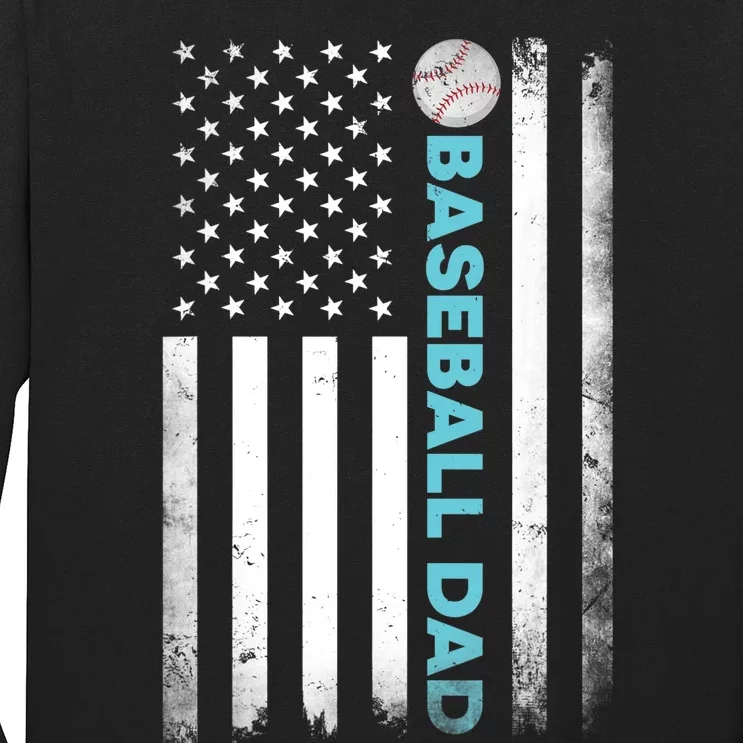 Funny Dad Fathers Day Baseball Dad Long Sleeve Shirt