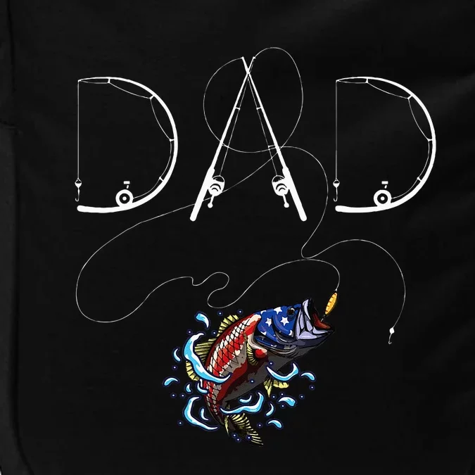 Fisherman Dad Fishing Enthusiast Fish Lover Daddy Father Impact Tech Backpack