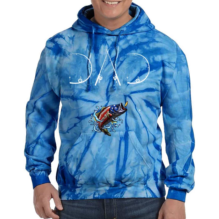 Fisherman Dad Fishing Enthusiast Fish Lover Daddy Father Tie Dye Hoodie