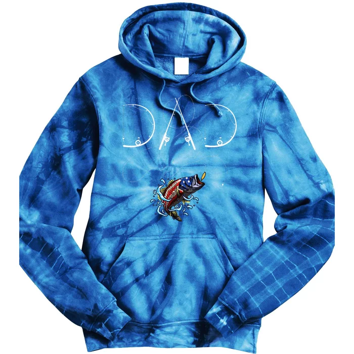 Fisherman Dad Fishing Enthusiast Fish Lover Daddy Father Tie Dye Hoodie