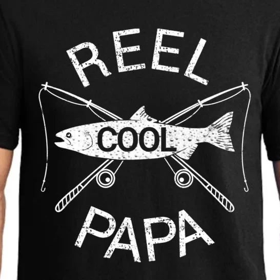 Father's Day Funny Fishing Reel Cool Papa Dad Cool Gift Pajama Set