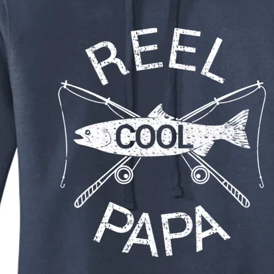 Father's Day Funny Fishing Reel Cool Papa Dad Cool Gift Women's Pullover Hoodie