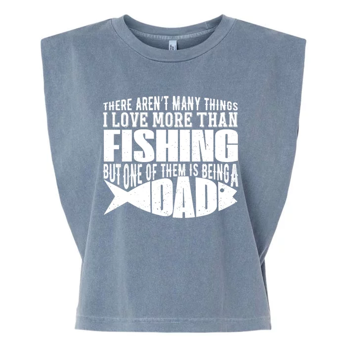 Fishing Dad ,Father's Day T Garment-Dyed Women's Muscle Tee