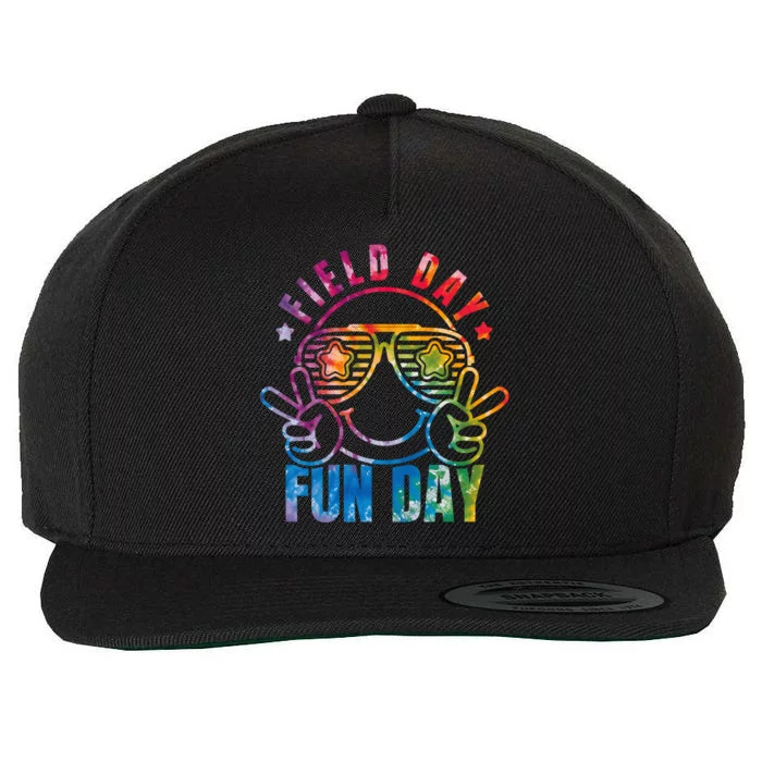 Field Day Fun Day Tie Dye Cute For Teacher Field Day Gift Wool Snapback Cap