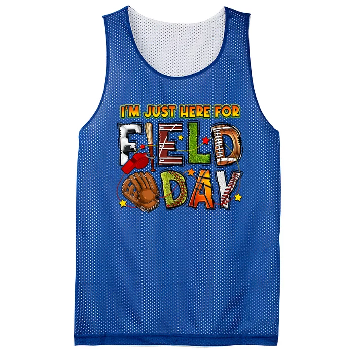 Field Day Funny For Teacher Happy Field Day 2024 Mesh Reversible Basketball Jersey Tank