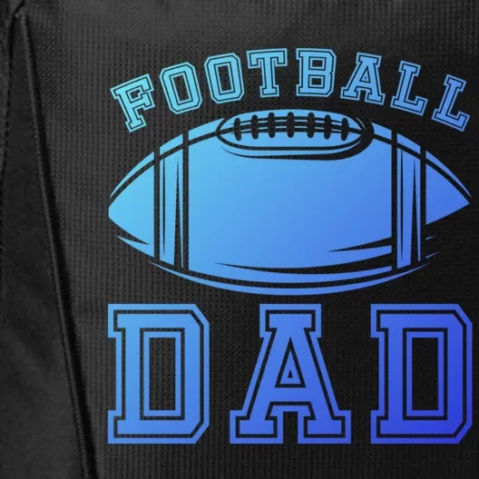 Fathers Day Football Dad American Football Player Football Gift City Backpack