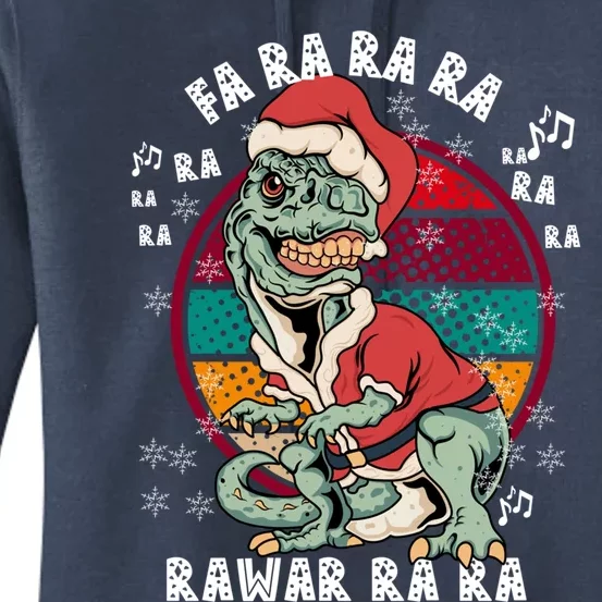 Funny Dinosaur Fa Ra Ra Rawr Christmas Pajamas Tgreat Giftrex Xmas Gift Women's Pullover Hoodie