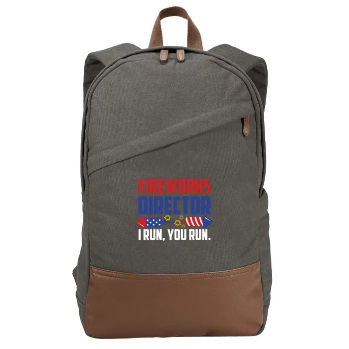 Fireworks Director Cotton Canvas Backpack