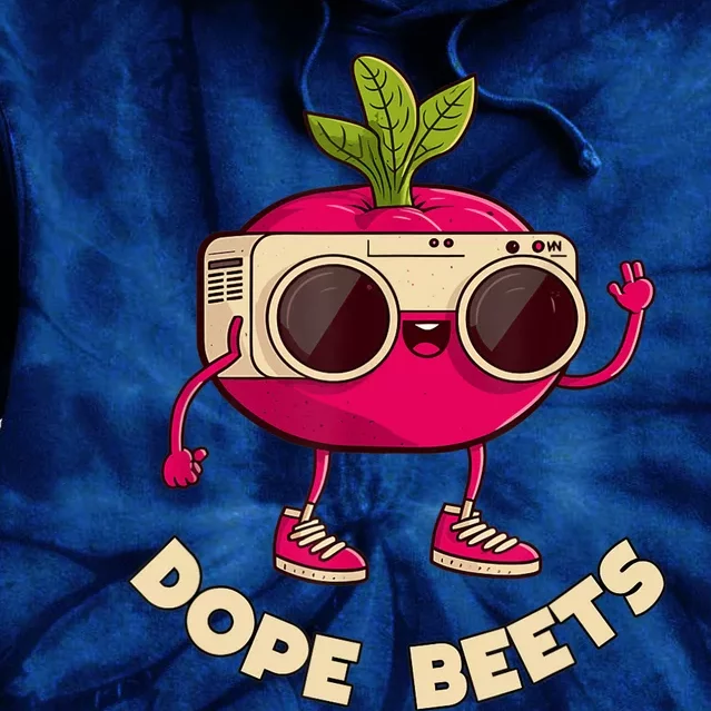 Funny DJs For - DOPE BEETS - Funny Vegetable Tie Dye Hoodie