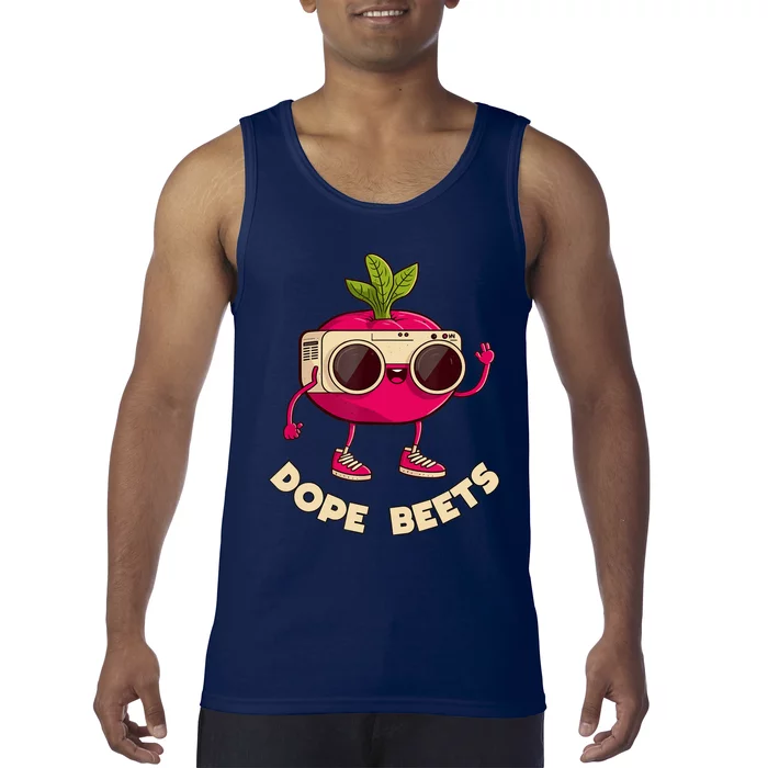 Funny DJs For - DOPE BEETS - Funny Vegetable Tank Top