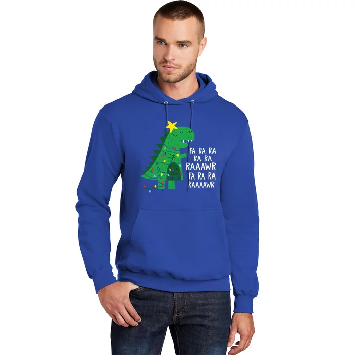 Funny Dinosaur Fa Ra Ra Rawr Rawr Christmas T Rex Cute Gift Hoodie