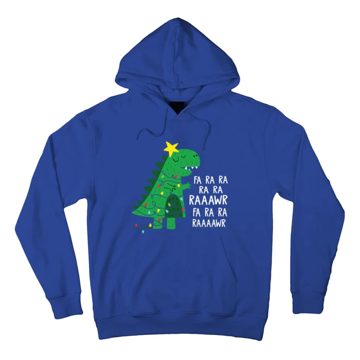 Funny Dinosaur Fa Ra Ra Rawr Rawr Christmas T Rex Cute Gift Hoodie