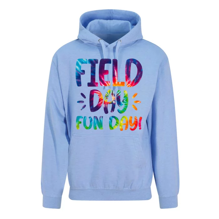 Field Day Fun Day Colorful Tie Dye Unisex Surf Hoodie