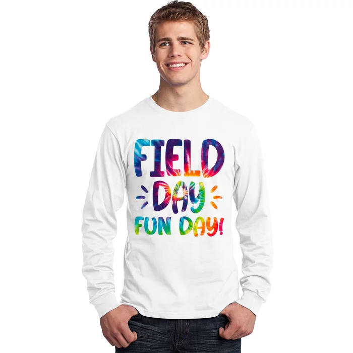 Field Day Fun Day Colorful Tie Dye Long Sleeve Shirt