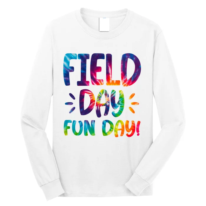 Field Day Fun Day Colorful Tie Dye Long Sleeve Shirt