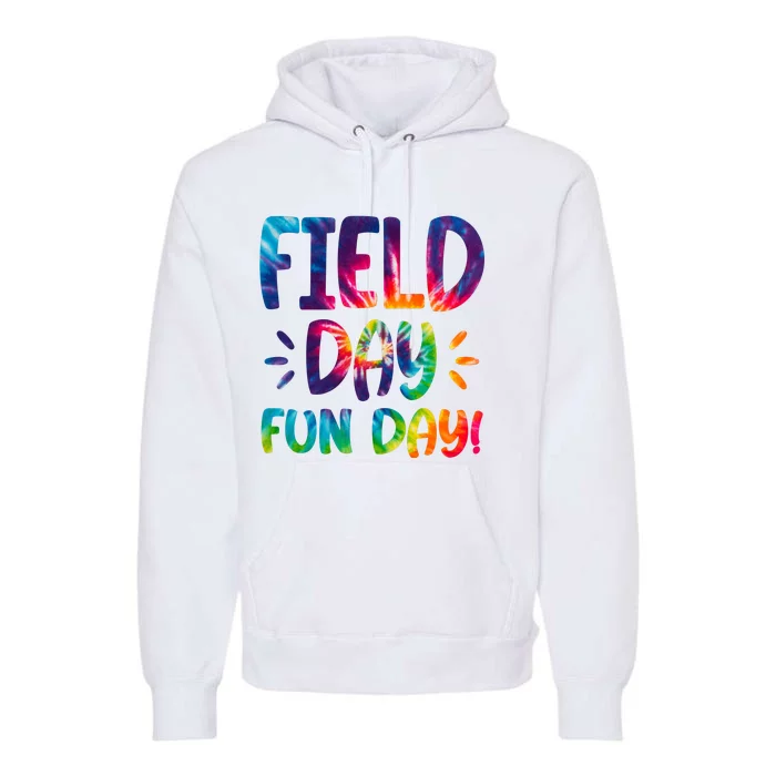 Field Day Fun Day Colorful Tie Dye Premium Hoodie