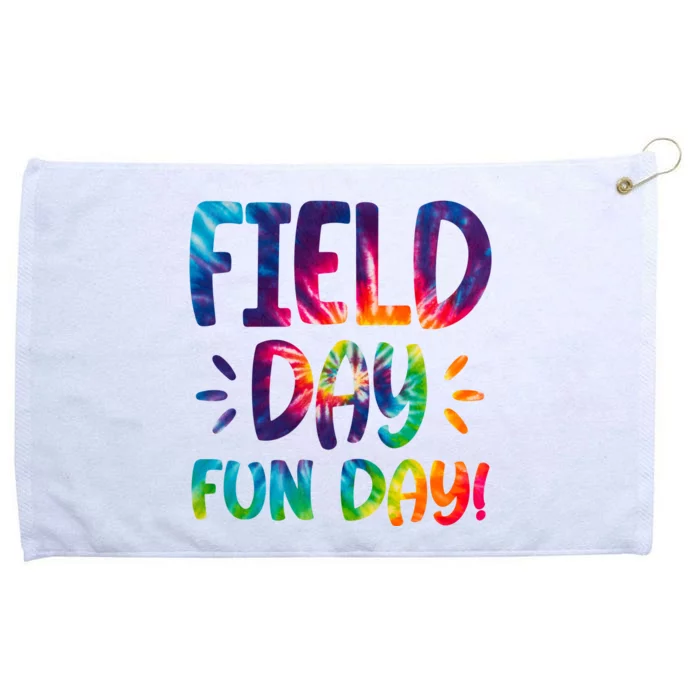 Field Day Fun Day Colorful Tie Dye Grommeted Golf Towel