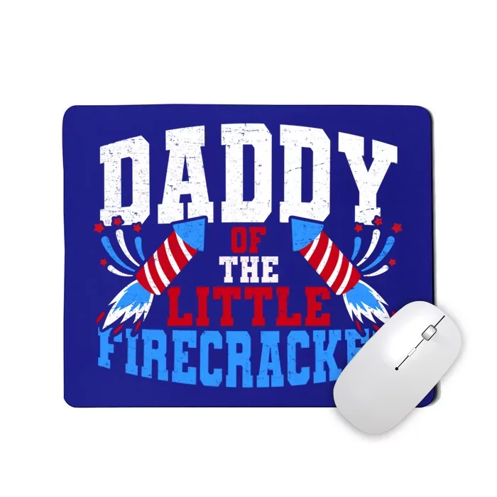 Firecracker Daddy Fireworks Dad American Flag Funny Gift Mousepad