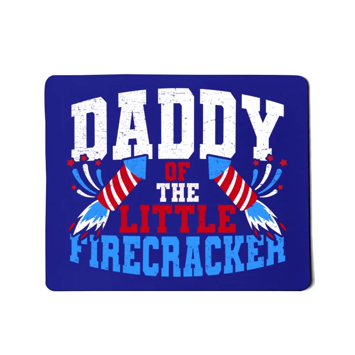 Firecracker Daddy Fireworks Dad American Flag Funny Gift Mousepad