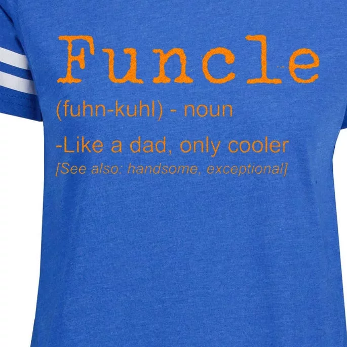 FUNCLE Definition Funny Joke Gift For Uncle Enza Ladies Jersey Football T-Shirt