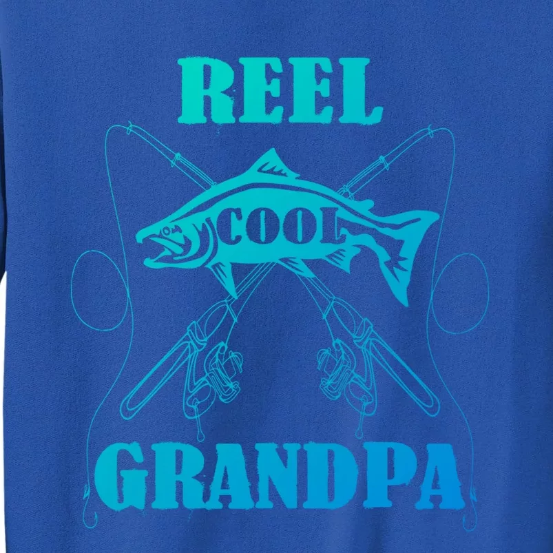 Fathers Day Funny Grandpa Fishing Reel Cool Pops Dad Joke Gift Sweatshirt