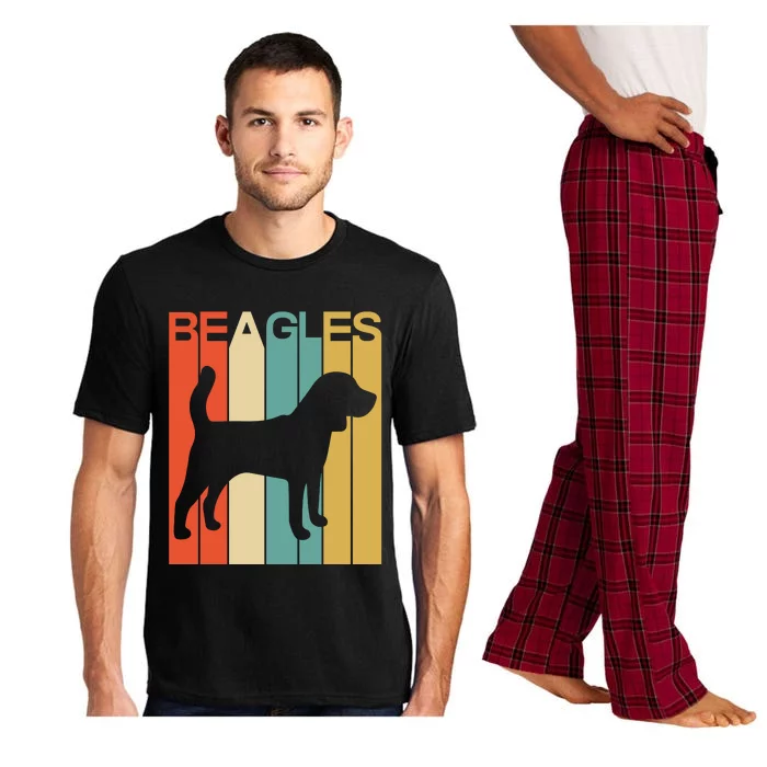 Funny Dog Funny Beagles Retro Dog Lover Dog Christmas Pajama Set