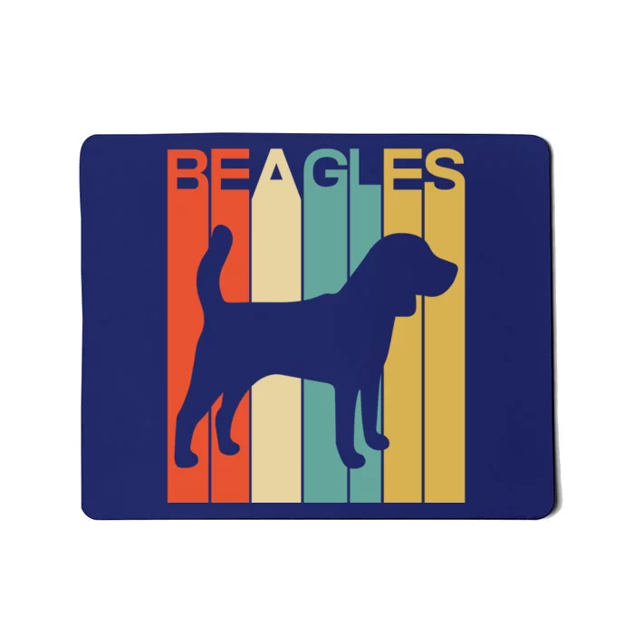 Funny Dog Funny Beagles Retro Dog Lover Dog Christmas Mousepad