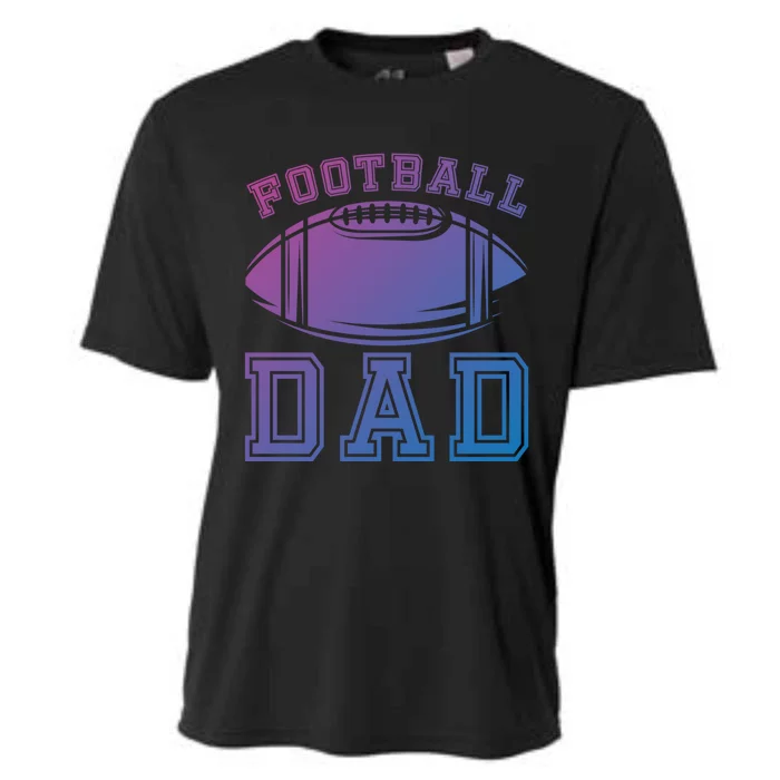 Fathers Day Football Dad American Football Player Football Gift Cooling Performance Crew T-Shirt