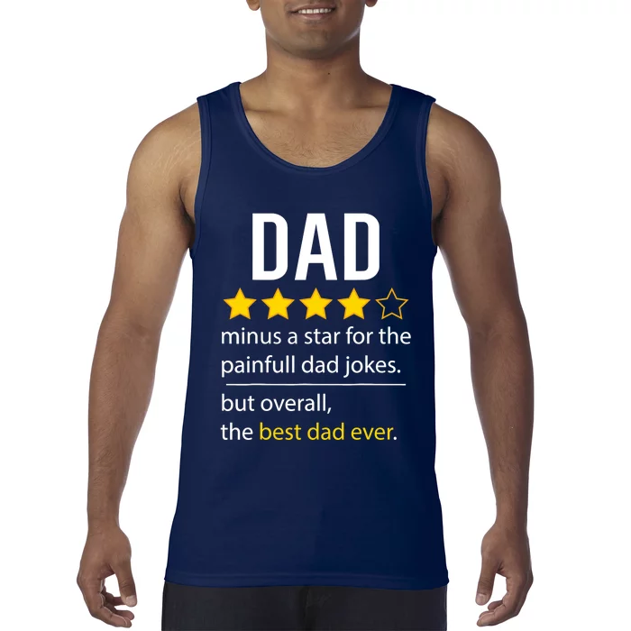 Funny Dad Father's Day Joke Humor Dad Son Daughter Daddy Tank Top