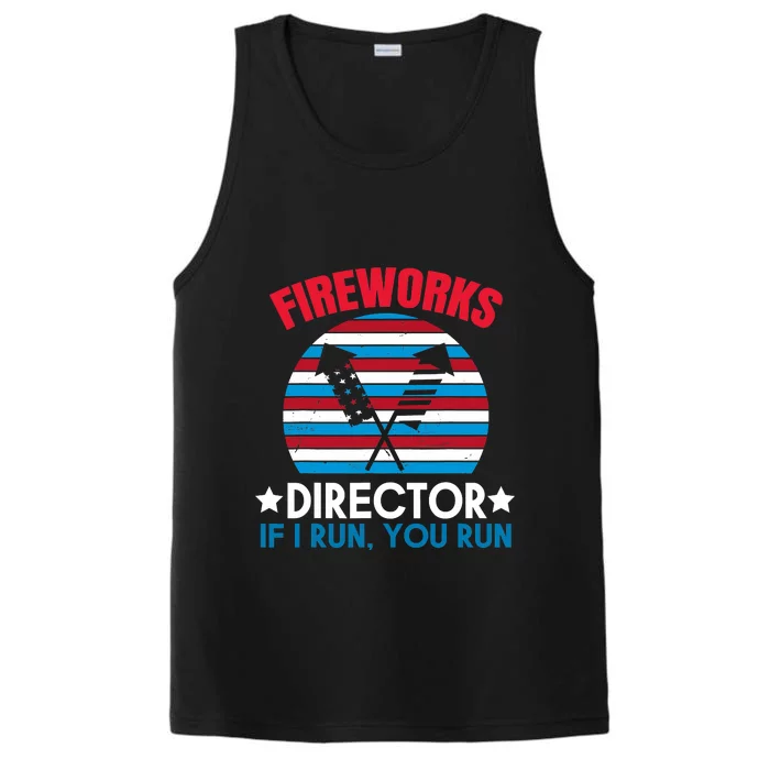 Fireworks Director Funny Bang 4th Of July Performance Tank