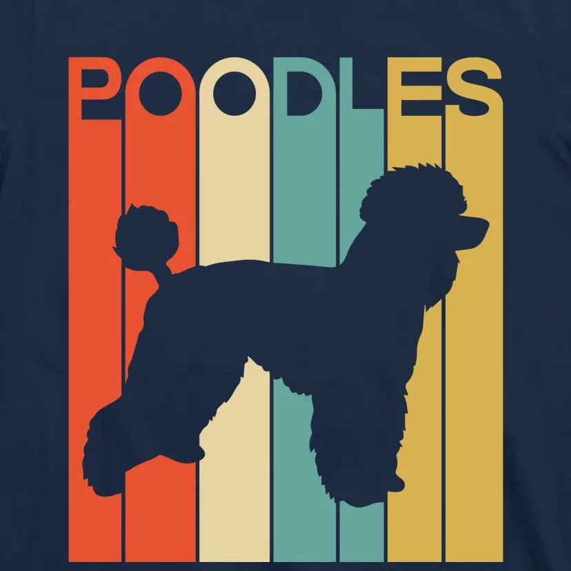 Funny Dog Funny Poodles Retro Dog Lover Dog Christmas T-Shirt