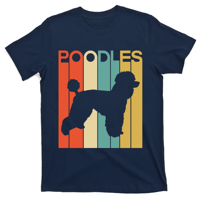 Funny Dog Funny Poodles Retro Dog Lover Dog Christmas T-Shirt