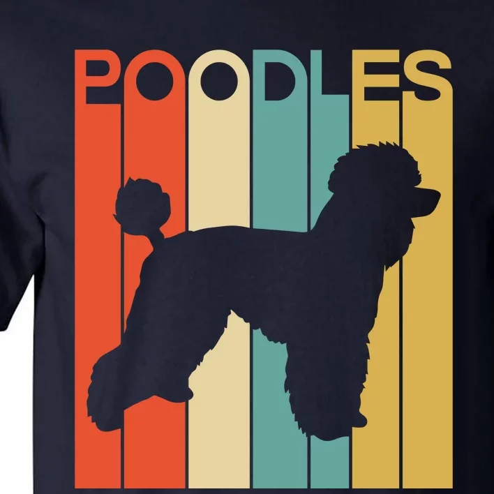 Funny Dog Funny Poodles Retro Dog Lover Dog Christmas Tall T-Shirt