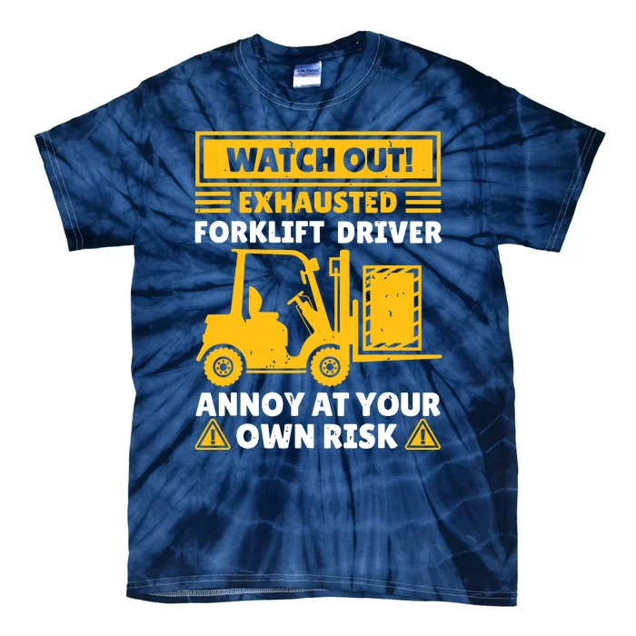 Forklift Driver For Men Women Forklift Operator Mechanic Tie-Dye T-Shirt