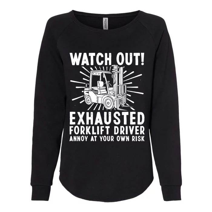 Forklift Driver For Men Women Forklift Operator Mechanic Womens California Wash Sweatshirt