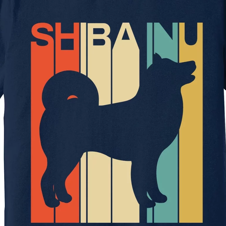 Funny Dog Funny Shiba Inu Retro Dog Lover Dog Christmas Premium T-Shirt