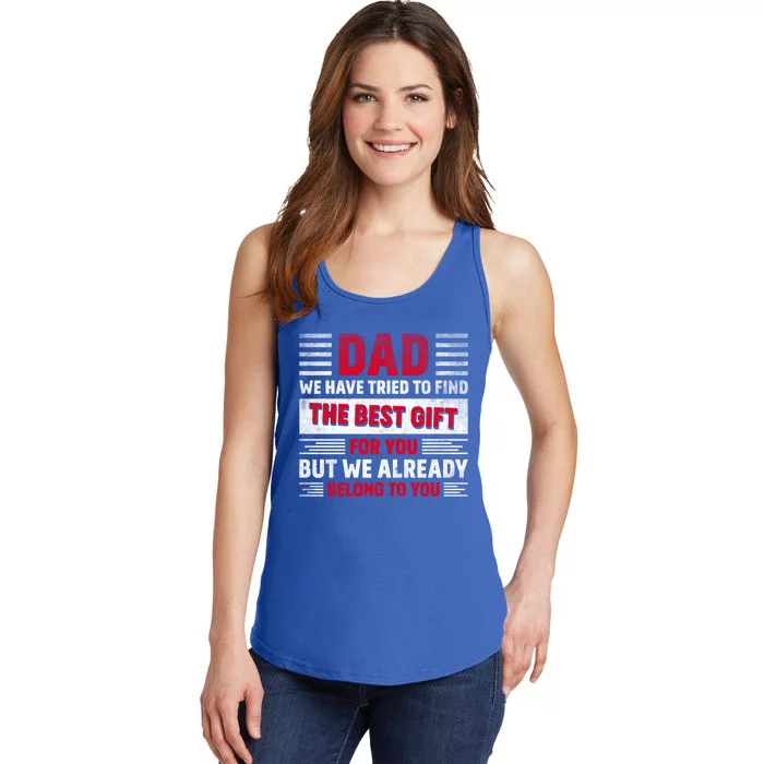 Father's Day For Dad From Daughter Son Wife For Daddy Gift Ladies Essential Tank