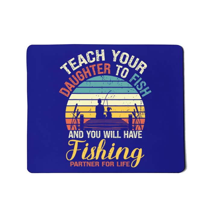 Father Daughter Fishing Dad Cute Gift Mousepad