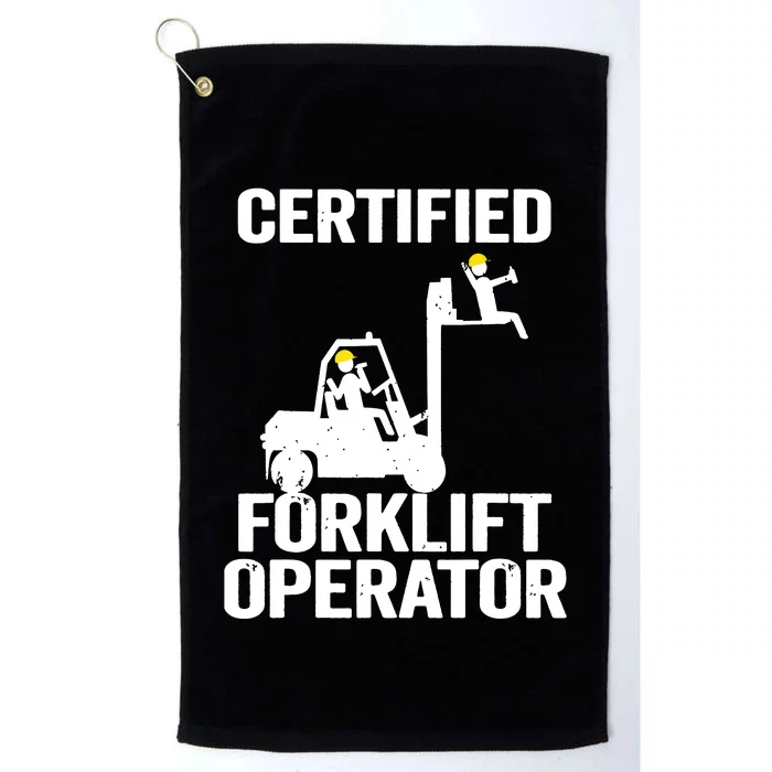 Forklift Driver Forklift Certified Forklift Operator Platinum Collection Golf Towel